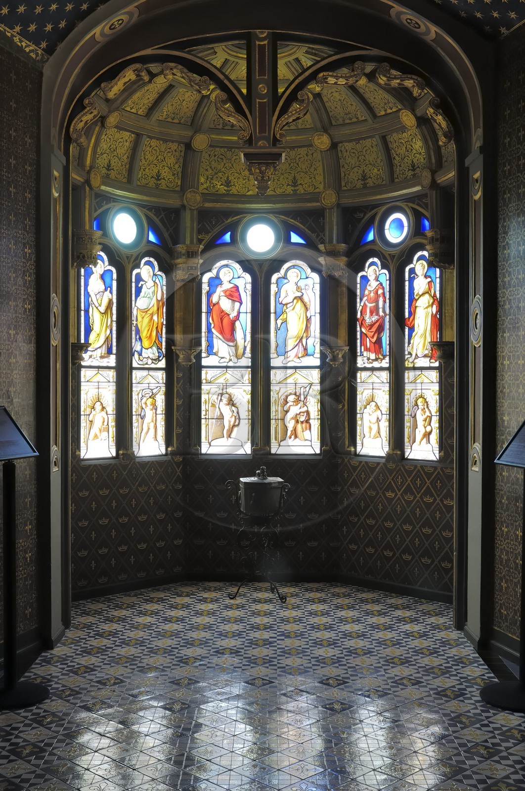 France, Loir-et-Cher (41), vallée de la Loire classée au Patrimoine Mondial de l'UNESCO, château de Blois, l'oratoire de la Reine Catherine de Médicis