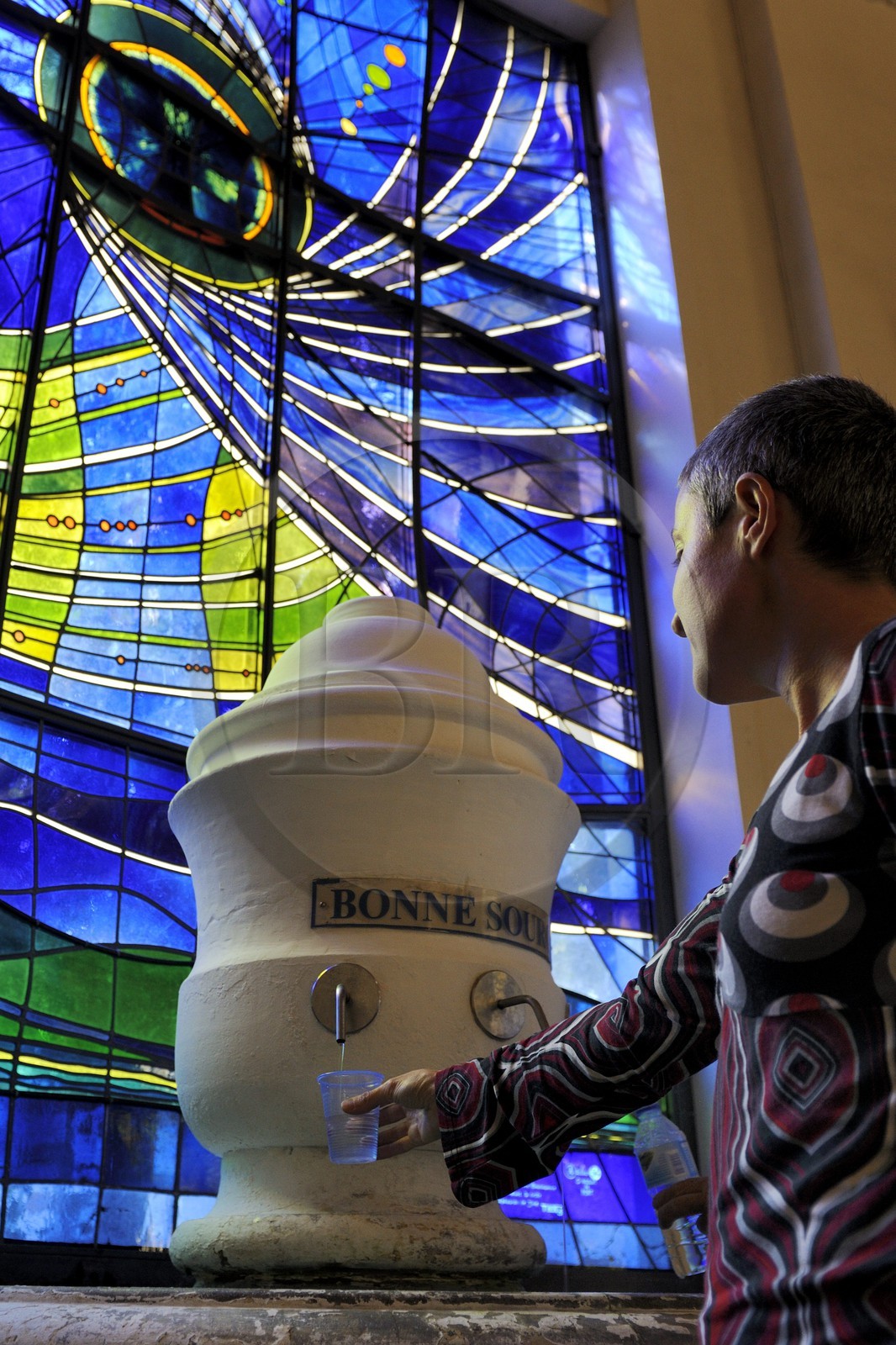 France, Vosges (88), Station thermale de Vittel, la source Hépar