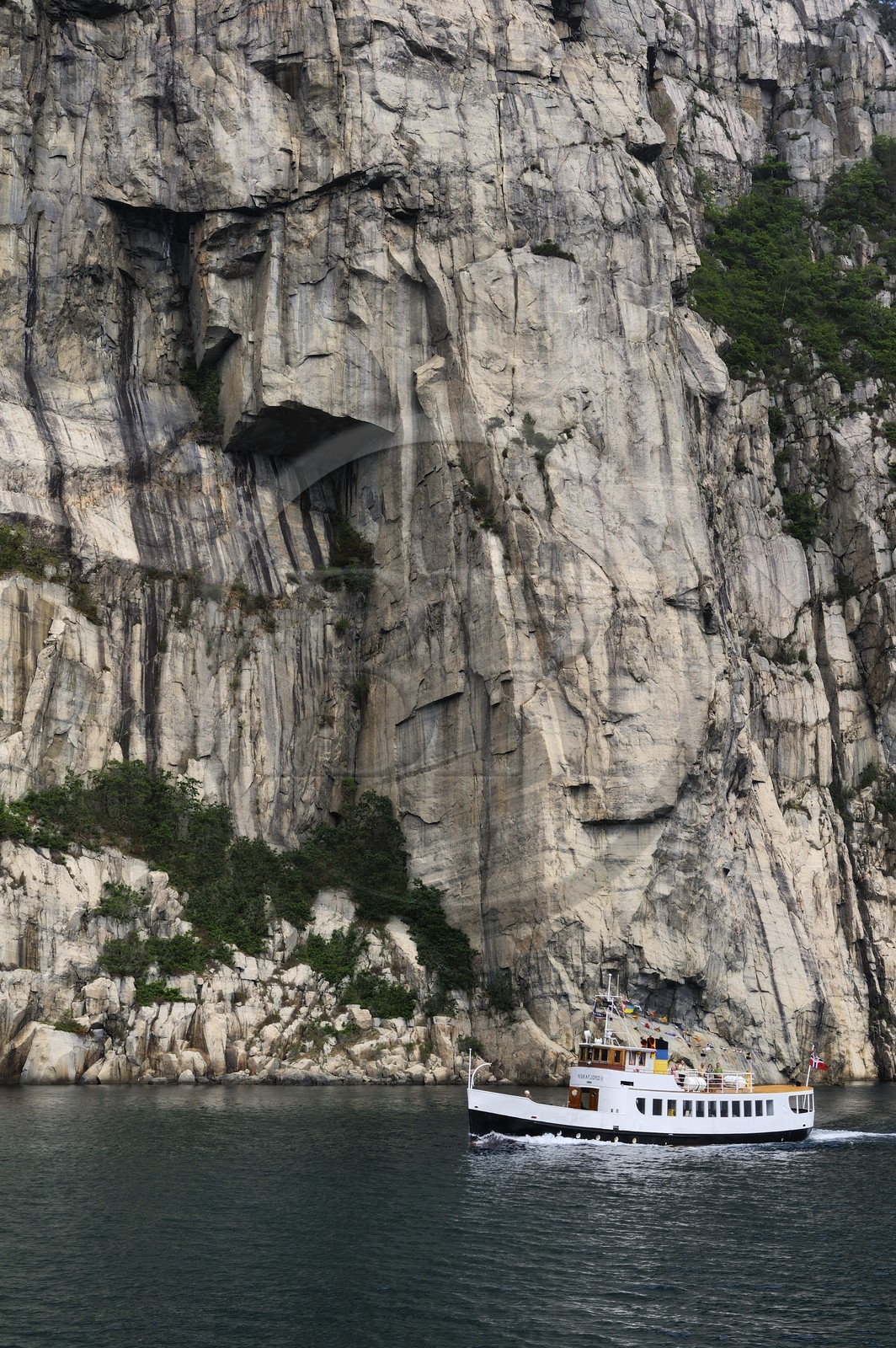 Norvège, Rogaland, le Lysefjord, fjord de Lysebotn