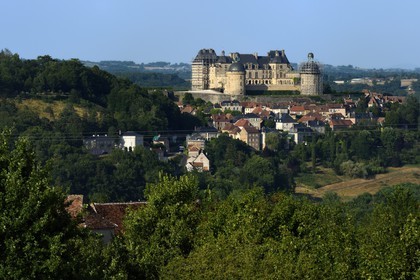 France, Dordogne (24), Périgord Noir, chateau de Hautefort