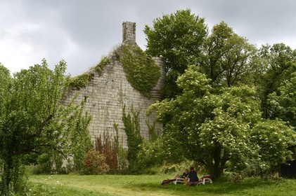 France, Finistere, Pont-Aven, Nizon, Rustephan castle, former manor house of the fifteenth and sixteenth century ruin