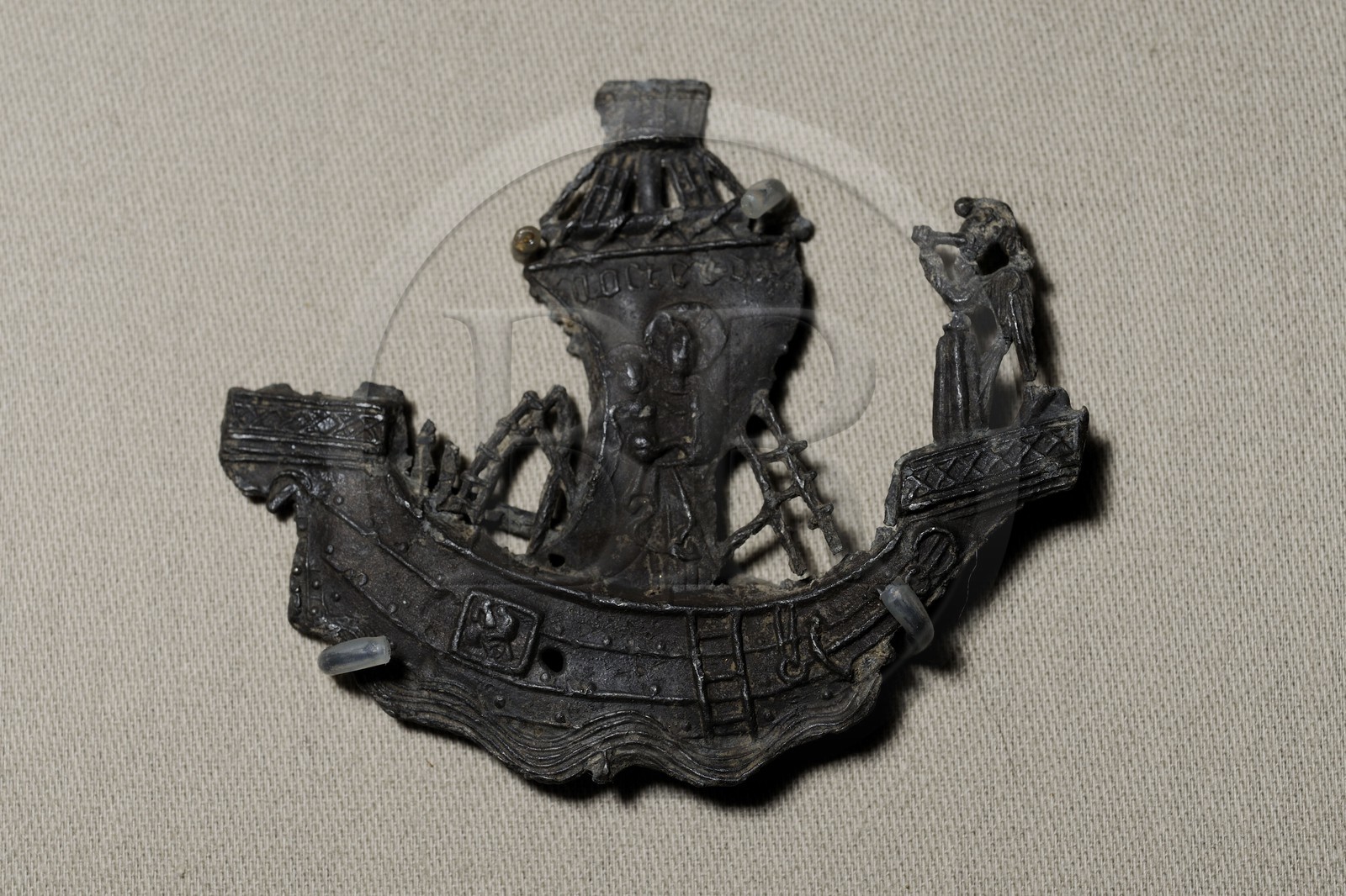 France, Paris (75), musée du Moyen-Age, ancien hôtel de Cluny, enseigne de pélérinage, Notre-Dame, Boulogne sur Mer