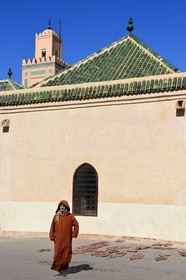 Maroc, Haut-Atlas, Marrakech, ville impériale, Médina classée Patrimoine Mondial de l'UNESCO, la mosquée Ben Youssef