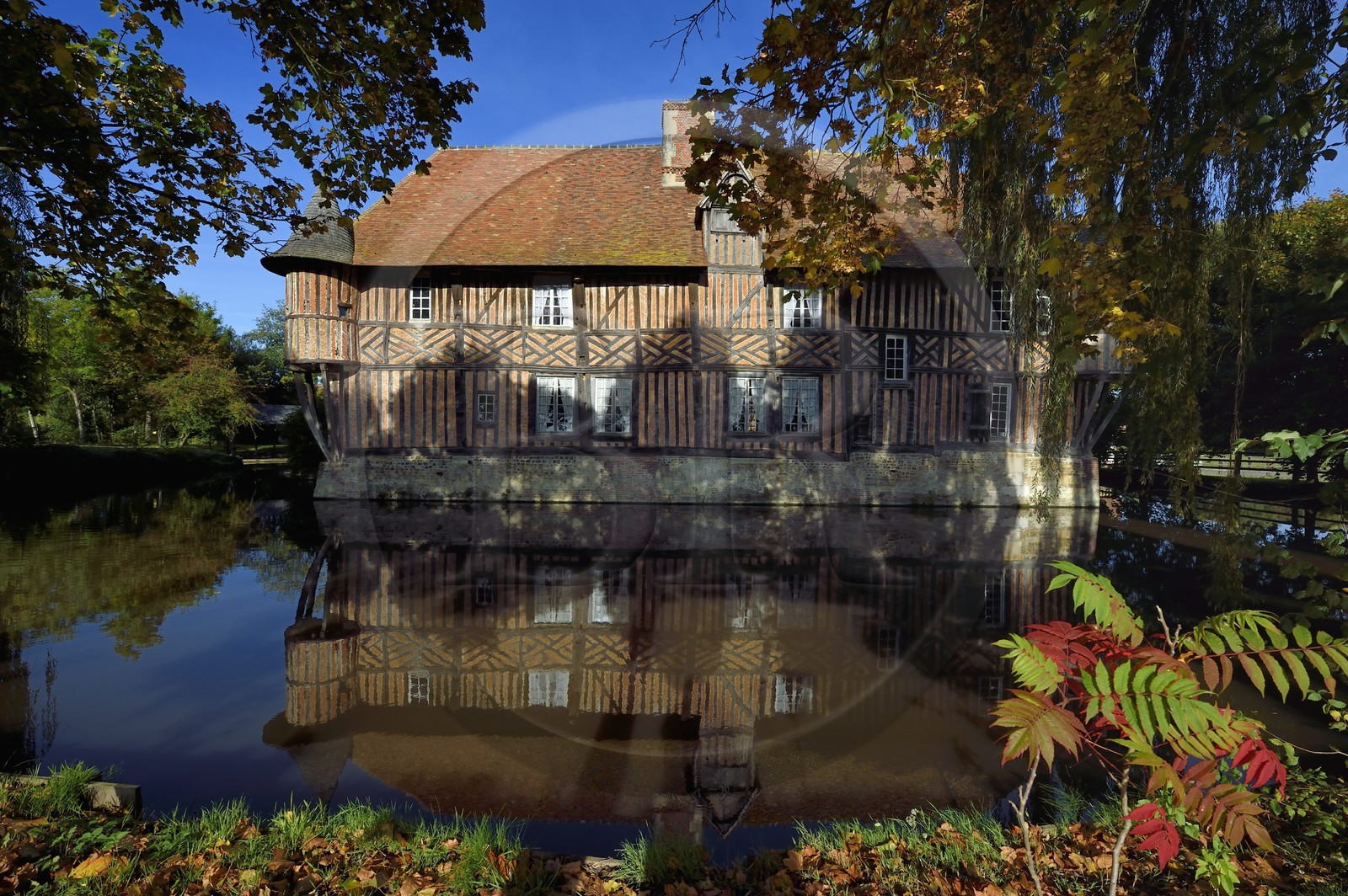 France, Calvados (14), Pays d'Auge, Coupesarte, Manoir de Coupesarte du XVIe siècle