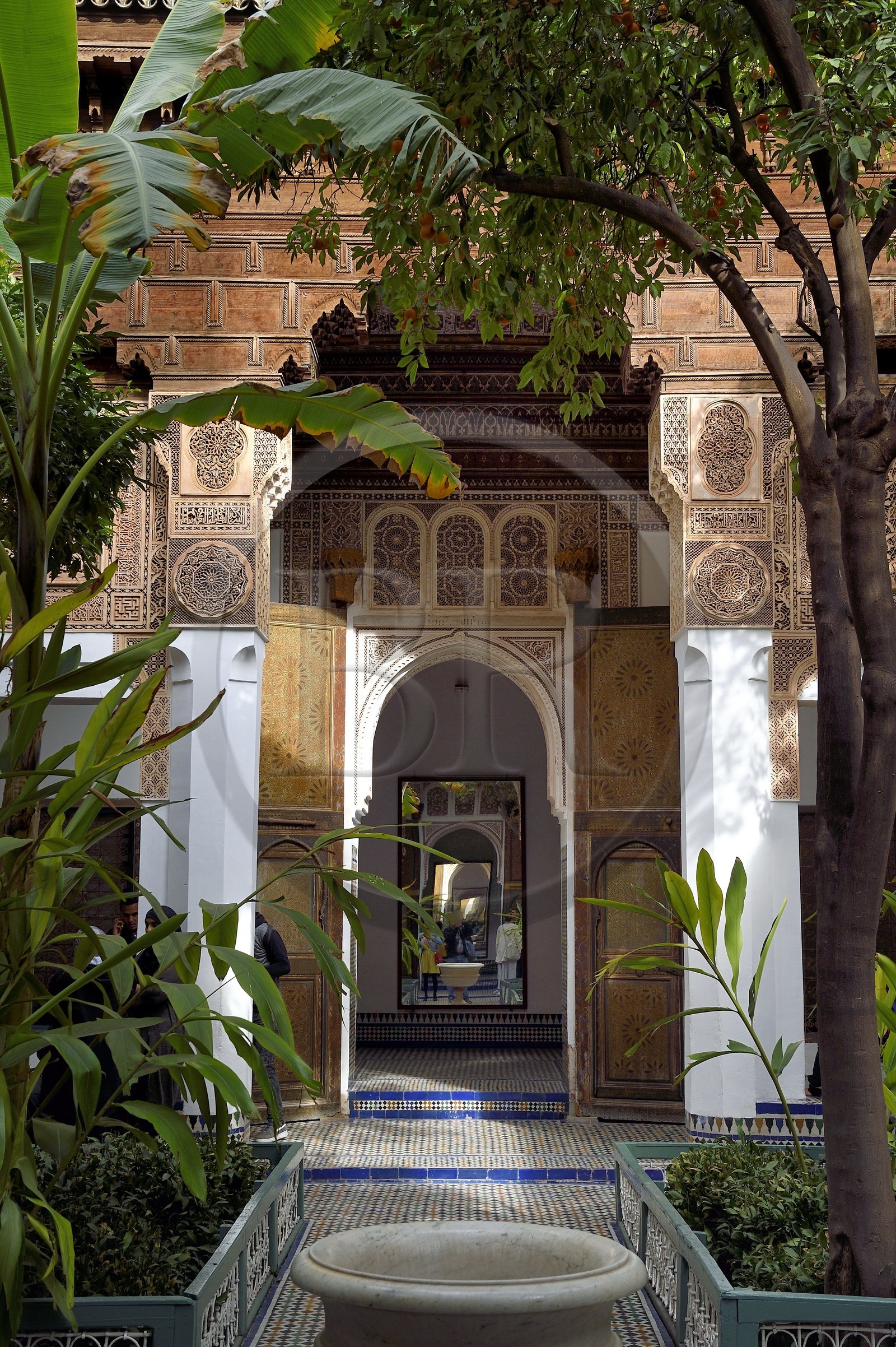 Morocco, High Atlas, Marrakech, Imperial city, Medina listed as World Heritage by UNESCO, Bahia Palace